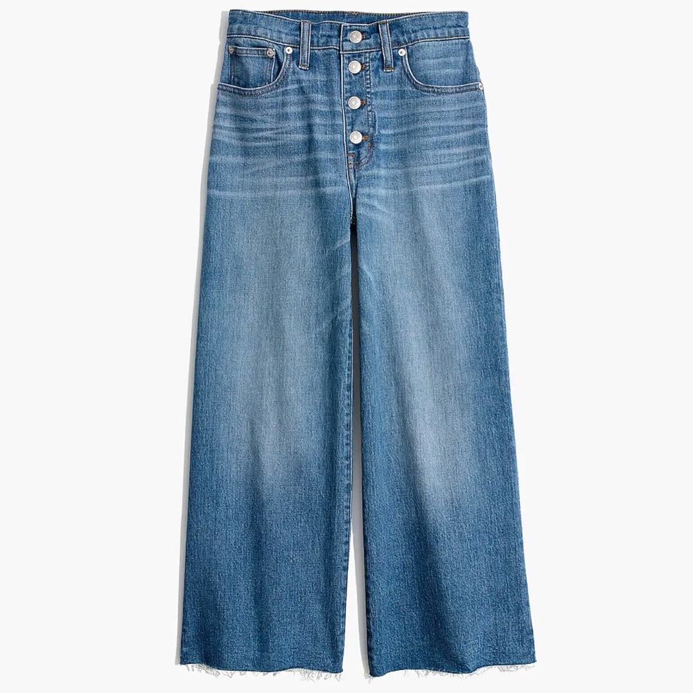 Madewell Wide Leg Crop Button Front Edition 25T tall